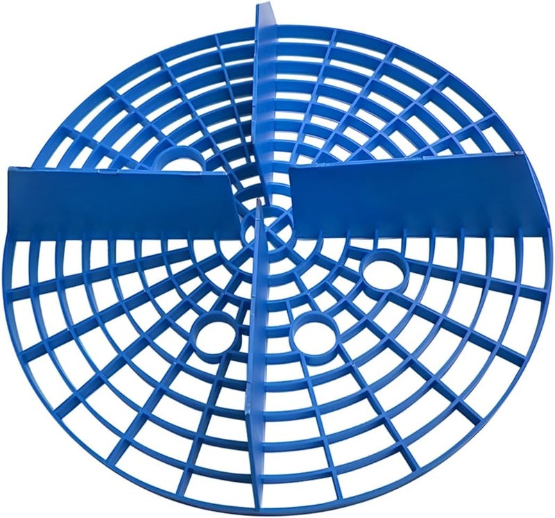 FALVFUN Car Wash Bucket Insert, 2PCS 10" Diameter Dustproof Dirt Grit Trap Vehicle Wash Filter, Remove Debris Automotive Detailing Cleaning Washing Kit, Universal for SUV RV Truck (Blue) - Image 5